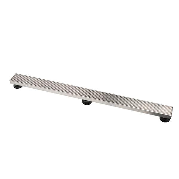 Oatey Designline 40 in. Stainless Steel Linear Shower Drain with Wedge Wire Pattern Drain Cover