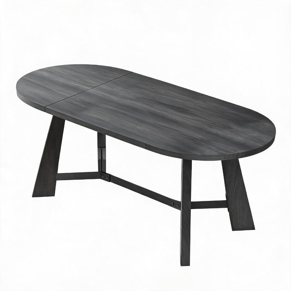Amber Wood 70.86 in. Tapered Leg Base Dining Table Seats 6-8 durable construction easy to install price history on PriceWatchPro