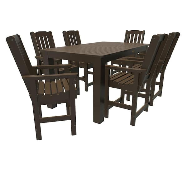 Unbranded Springville 7-Pieces Recycled Plastic Outdoor Counter Dining Set