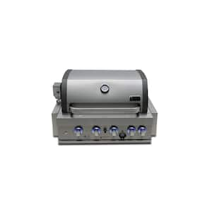 Built-in Series 4-Burner Propane Natural Gas Grill Island in Stainless Steel