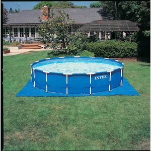 15 ft. Round 48 in. D Metal Frame Hard Sided Above Ground Swimming Pool Set with Pump (2-Pack)