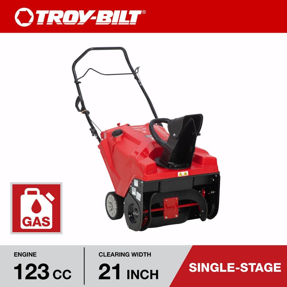 Troy-Bilt Squall 21 in. 123 cc Single-Stage Gas Snow Blower with E-Z Chute Control