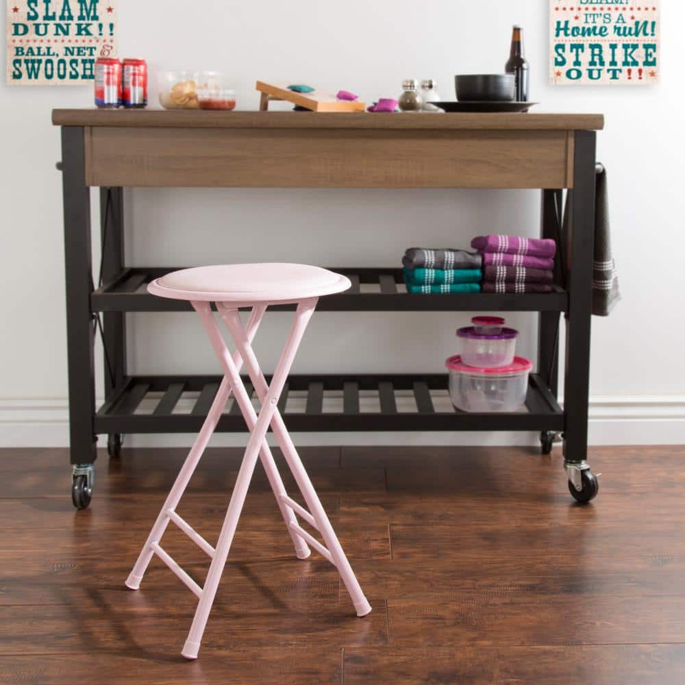 cushioned folding stool trademark home
