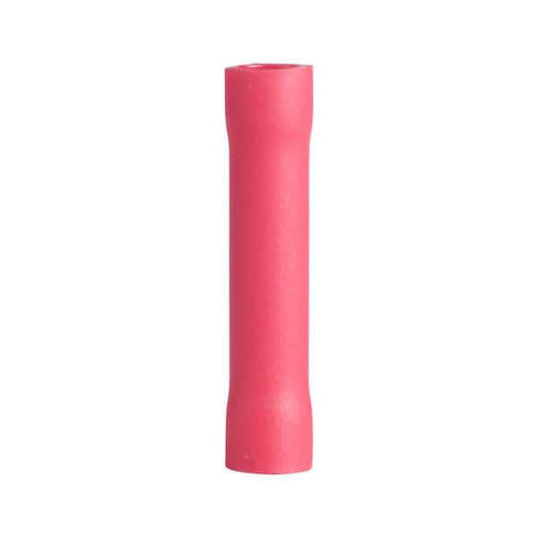 22-16 AWG Butt Splice Red 100-Pack (Case of 4)
