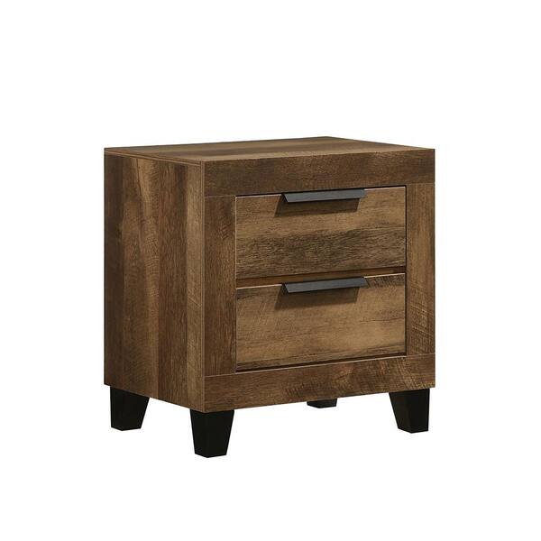 nightstand rustic oak