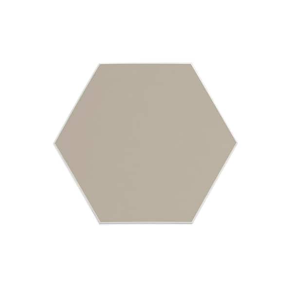 WallPOPs Hexagon Beige 6 in. x 6 in. SPC Peel and Stick Luxury Wall Tile Sample