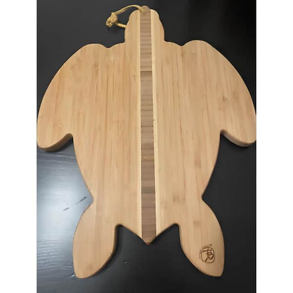 Totally Bamboo Sea Turtle Shape 1-Piece Cutting Board Totally Bamboo Sea Turtle Shape 1-Piece Cutting Board