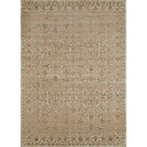 Colosseo Bone 5 ft. x 7 ft. Traditional Oriental Vintage Area Rug