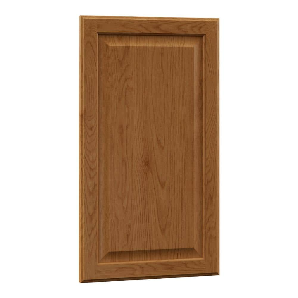 Hampton Bay Hampton 27.80 in. x 16.03 in. x 0.75 in. Island Decorative End Panel in Medium Oak