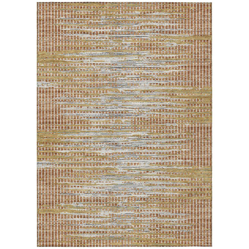 Chantille Machine Washable Indoor/Outdoor Abstract ACN2642 Copper 5 ft. x 7 ft. 6 in. Area Rug price history on PriceWatchPro