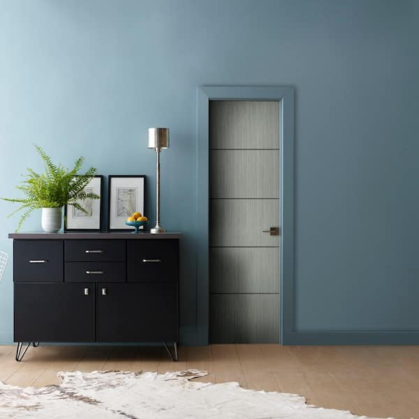 24 in. x 80 in. Left-Hand Solid Core Stone Composite Single Prehung Interior Door