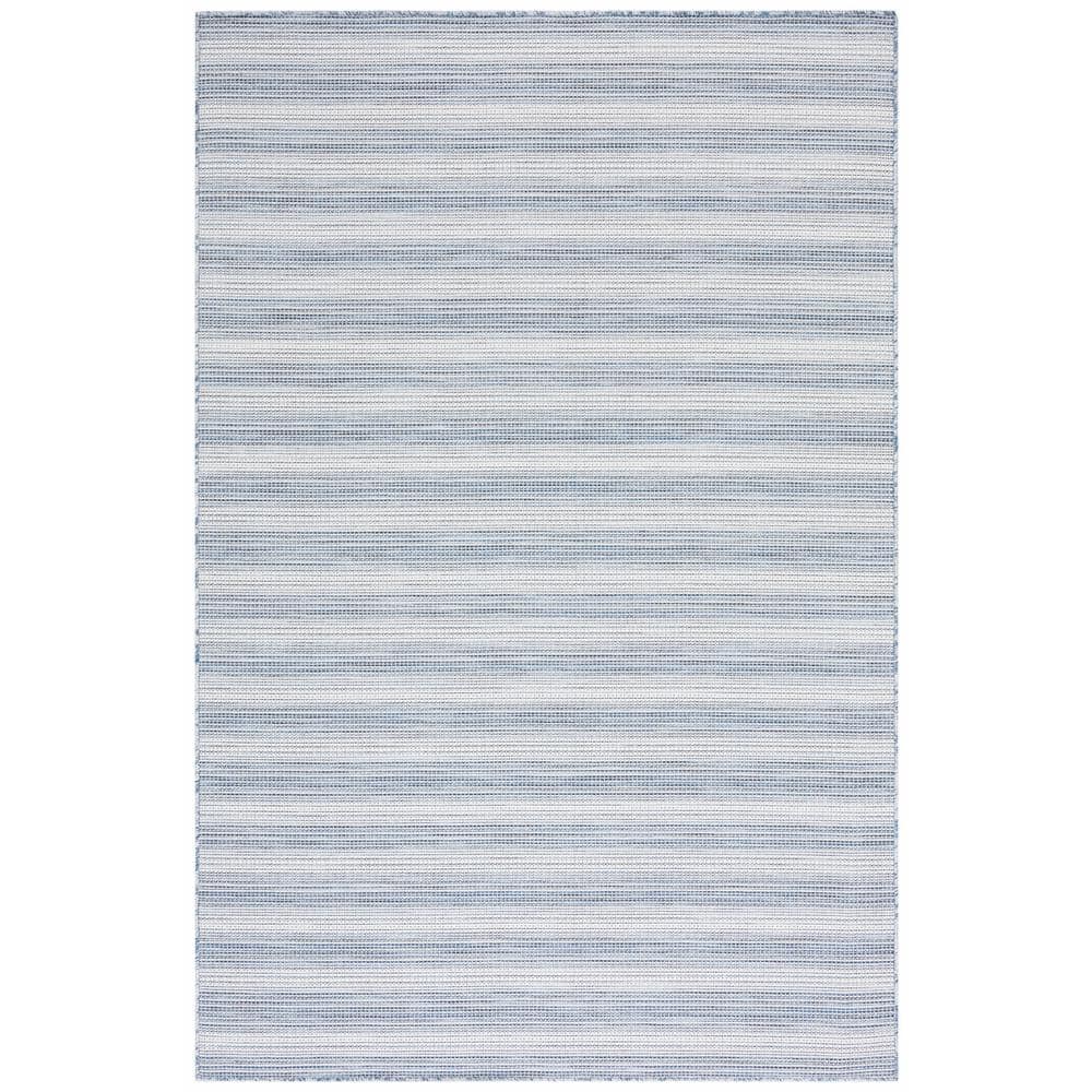 UPC 195058637282 product image for Hampton Blue 6 ft. x 10 ft. Faded Striped Indoor/Outdoor Area Rug | upcitemdb.com