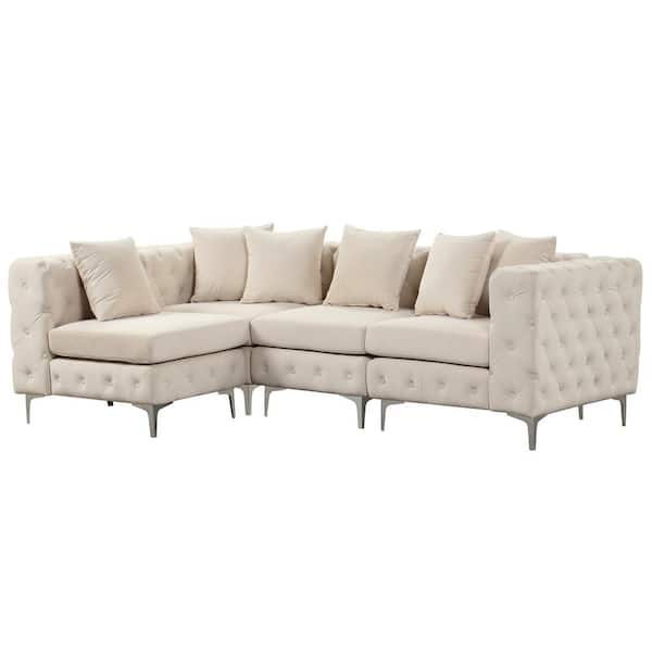 Meridian Furniture Tuft Velvet Modular 128 Meridian Furniture Tuft Velvet Modular 128