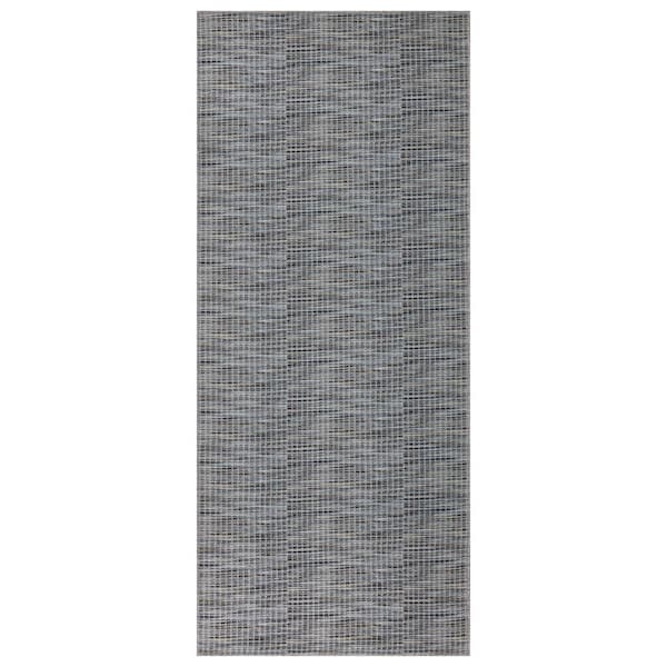 Ottomanson Non Shedding Washable Wrinkle-free Cotton Flatweave Solid 3x6 Indoor Area Rug, 2 ft. 7 in. x 6 ft., Brown/Beige