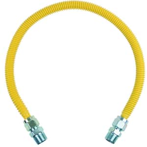 ProCoat 3/4 in. MIP x 3/4 in. MIP x 30 in. Stainless Steel Gas Connector 5/8 in. O.D. (136,000 BTU)