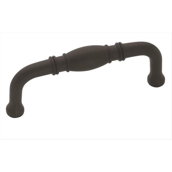 Amerock Granby 3 in. (76mm) Traditional Matte Black Arch Cabinet Pull