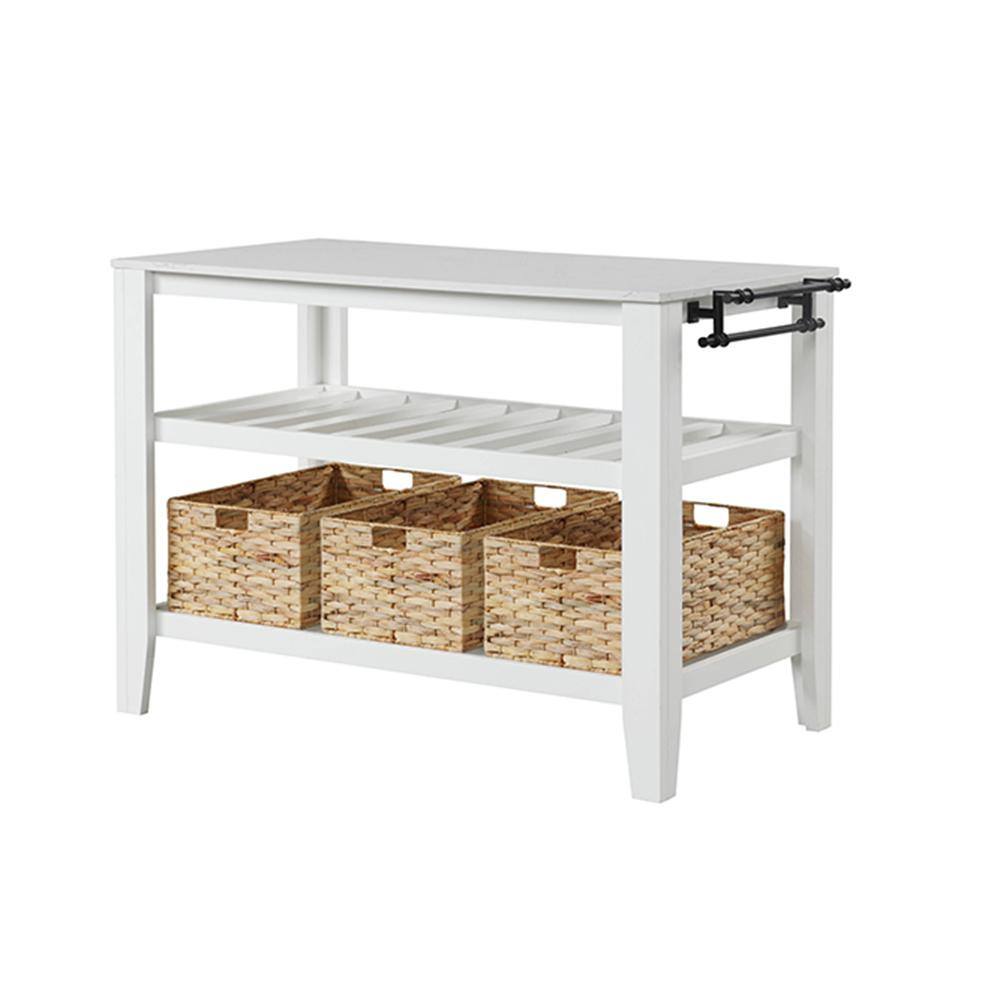 Acme Furniture Sezye White Finish Kitchen Islands