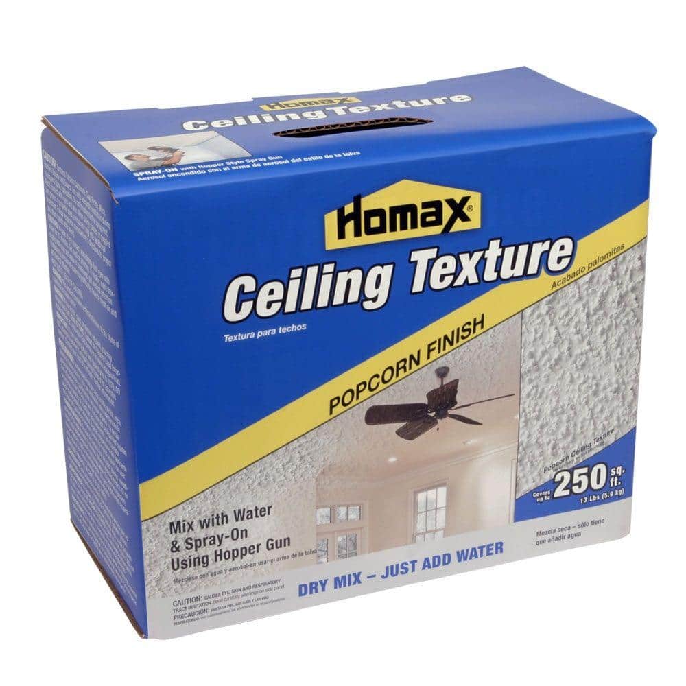 Dry Mix Popcorn Ceiling Texture, Ceiling Texture Spray Home Depot