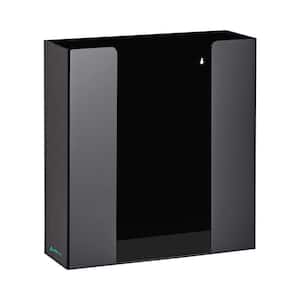 Double Box Capacity Acrylic Black Glove Dispenser (2-Pack)