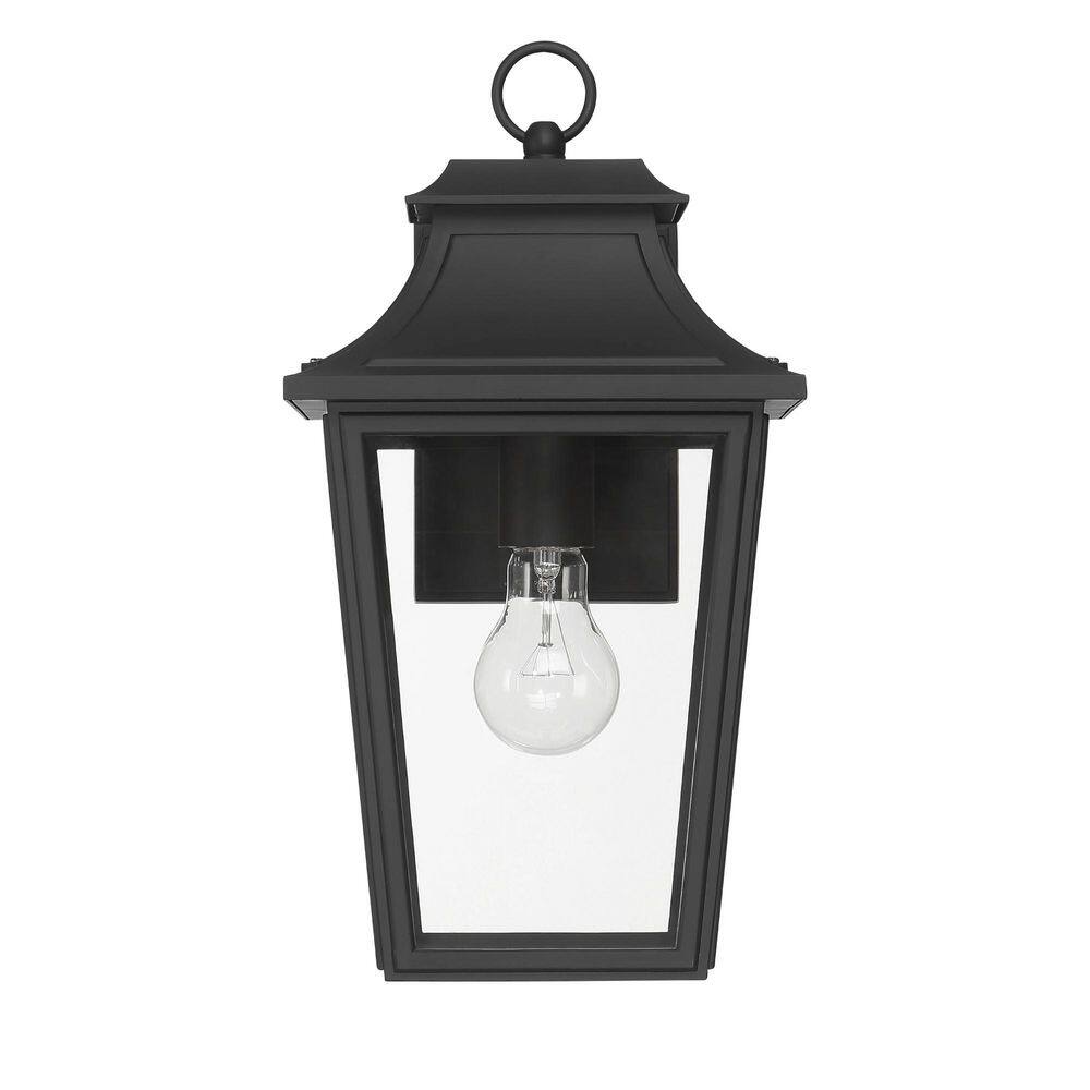 Hunter Spring Cove 1 Light Matte Black Rectangle Outdoor Lighting for Foyer / Entry Way price history on PriceWatchPro