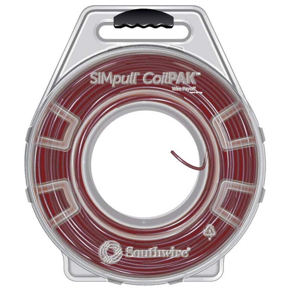 Southwire 1250 Ft. Red 10/1 Sol CU CoilPAK SIMpull THHN Wire 58021405 ...