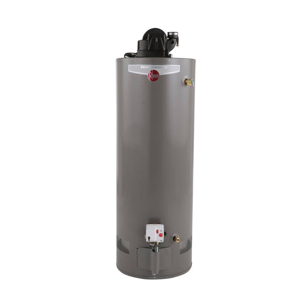 Rheem Performance 40 Gal. Tall 40,000 BTU Residential Natural Gas Power  Vent Water Heater with 6-Year Tank Warranty XG40T06PV40U0 - The Home Depot