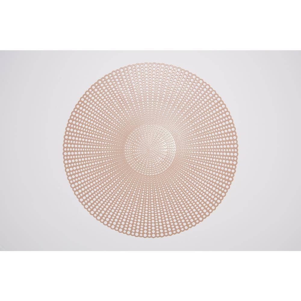 Reviews for Lintex Brocade Tan 100 Eco Friendly Vinyl Placemat (Set of