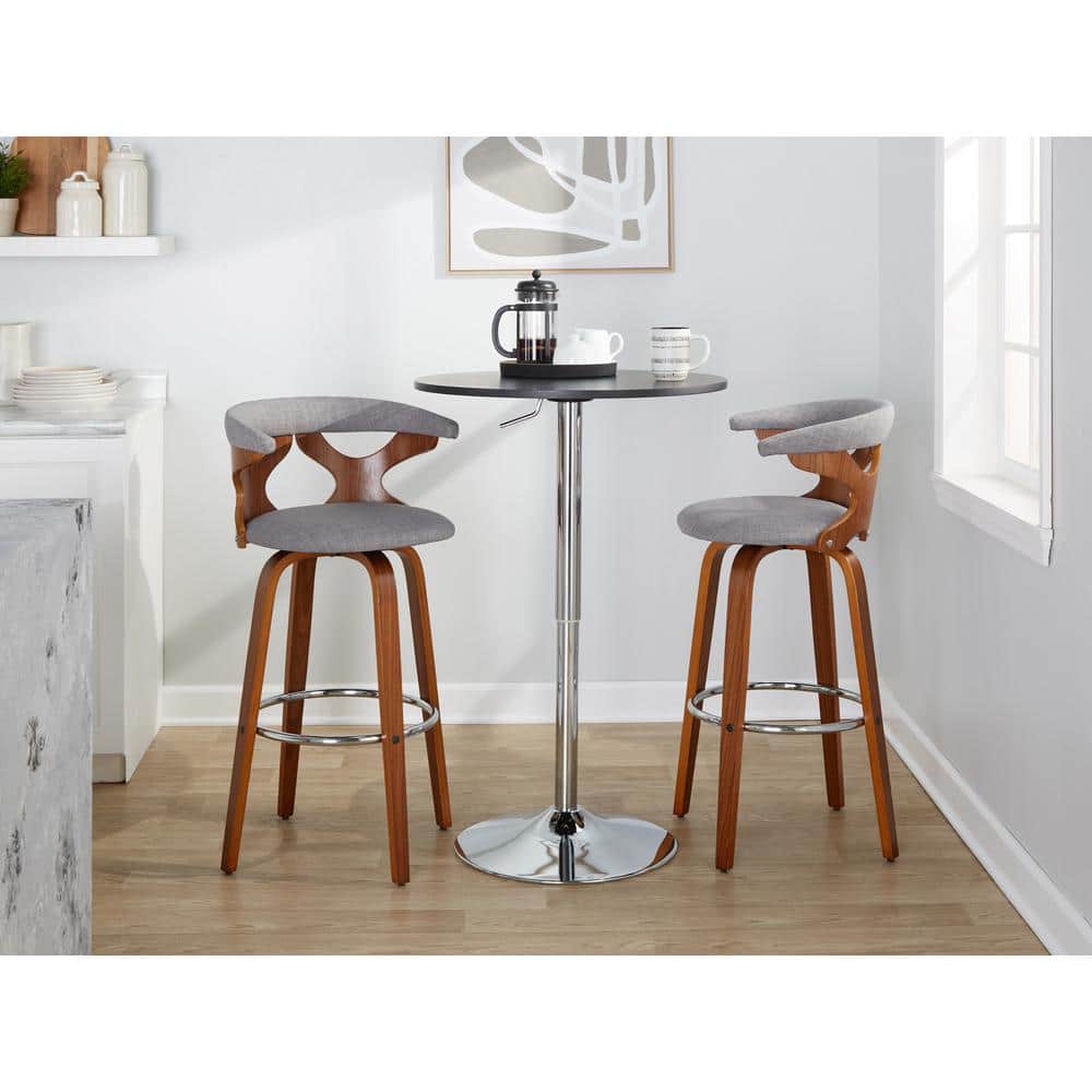 Wood and chrome bar stools sales