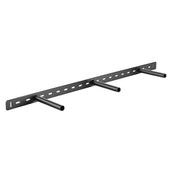 Floating Shelf Bracket 1 Pack, 190 lbs. Capacity, 34 x 6.2 x 1.5 in. Heavy Duty Hidden Wall Mount Support Bracket Black