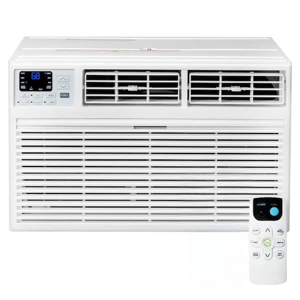 8,000 BTU (DOE) 115 Volts Wi-fi Through-the-Wall Air Conditioner 350 sq. ft. with with Heater in White