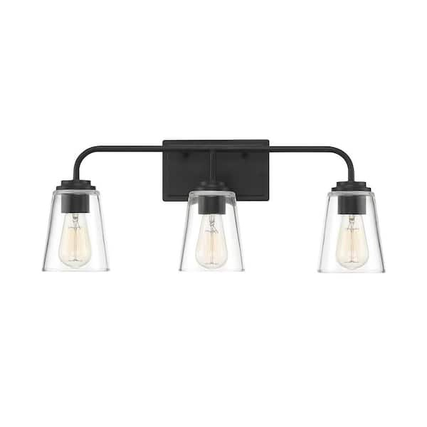 Home depot matte clearance black vanity light