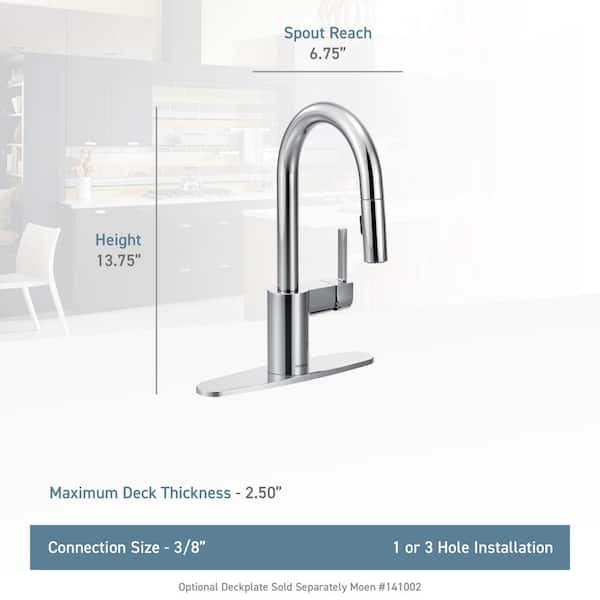 Moen Align Chrome One-Handle Pulldown Kitchen Faucet Featuring Reflex, outlet 7565