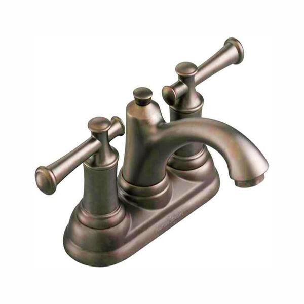 American Standard Portsmouth 4 in. Centerset 2-Handle Bathroom Faucet with Lever Handles and Speed Connect Drain in Oil Rubbed Bronze