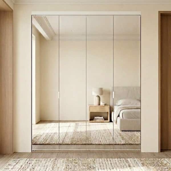 Impact Plus 71 in. x 80 in. Polished Edge Mirror Solid Core MDF