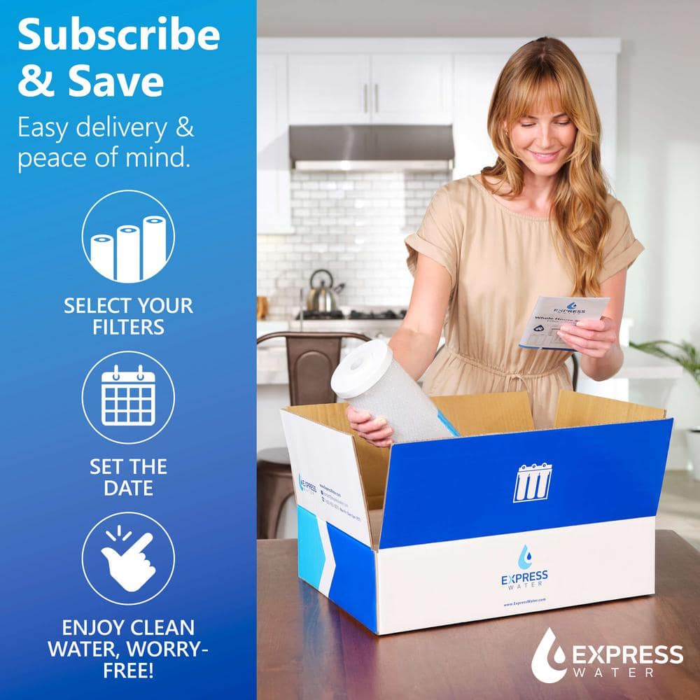 Triple-Stage Blue Whole House Water Filtration System