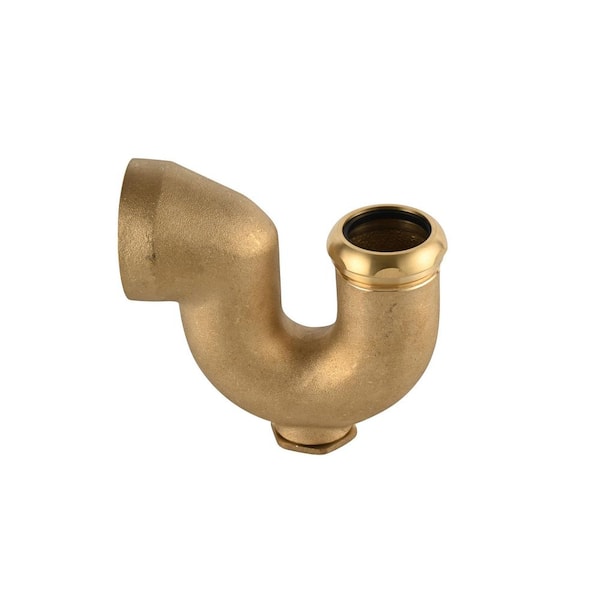 Everbilt NY Code 1-1/2 in. Brass Unfinished Cast Sink Drain P-Trap