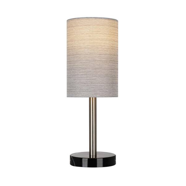 Cresswell 14 In Black Faux Marble And, Black And White Modern Table Lamp