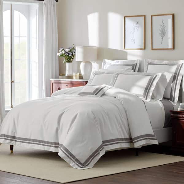 Legends Hotel Supima Double Border Wrinkle-Free Sateen Duvet Cover