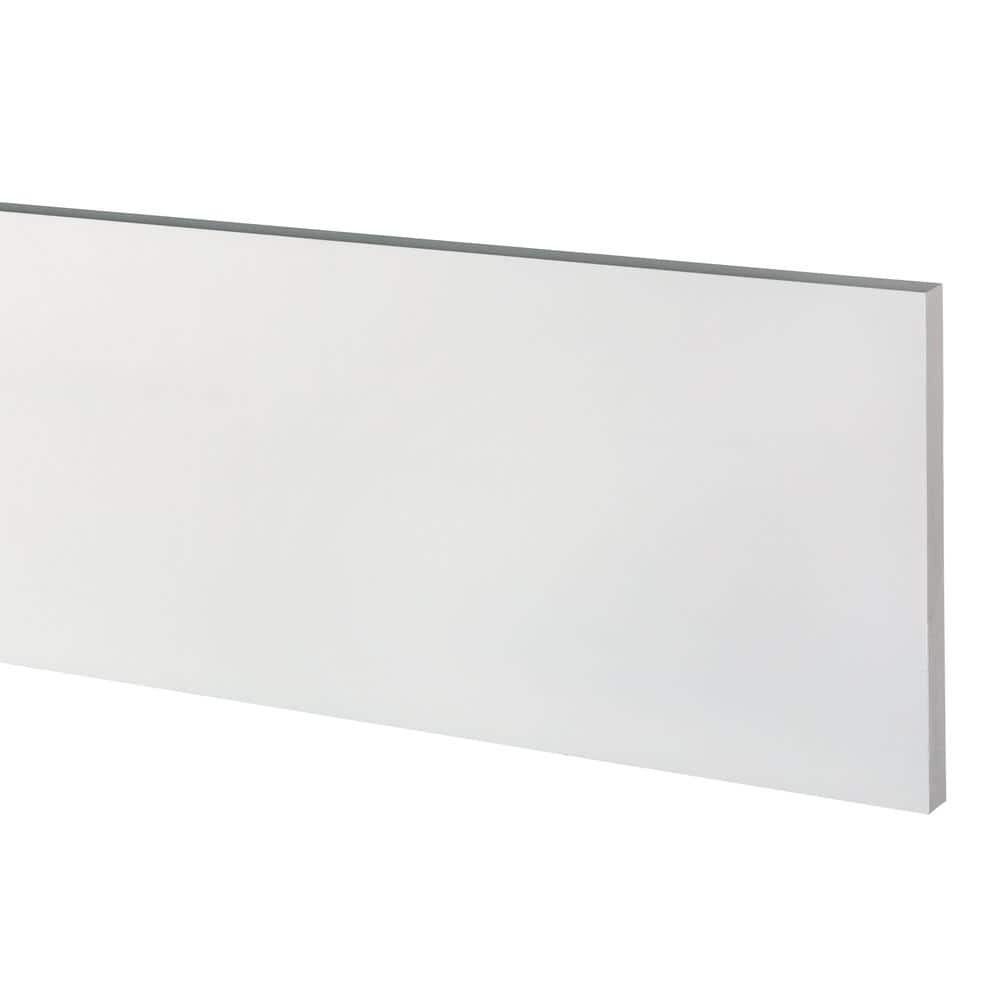 AZEK Traditional 1 in. x 10 in. x 18 ft. White PVC Smooth