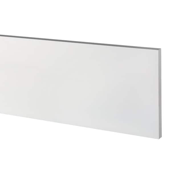 AZEK Traditional 1 in. x 10 in. x 18 ft. White PVC Smooth