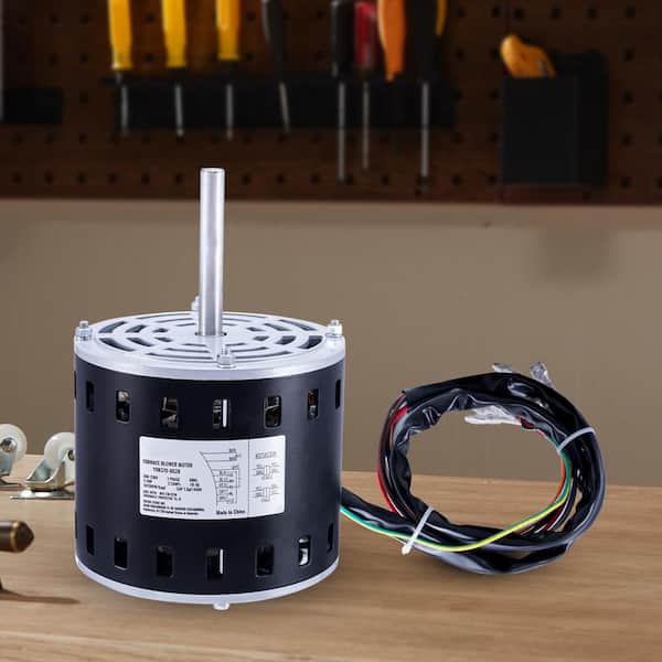 SKYSHALO Furnace Blower Motor 1/2 HP 208/230-Volt 2.7 Amps 1075-RPM CW/CCW  Rotation Blower Motor 48-Frame 3.4 in. Shaft Length  MSFGJDJG12HP5HTVLV7-0704 - The Home Depot