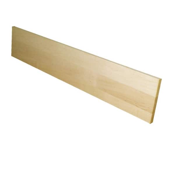 Stairtek 3/4 in. x 7-1/2 in. x 60 in. Unfinished Maple Riser