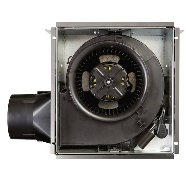 Broan Nutone Easy To Install 80 Cfm Bathroom Exhaust Fan With Led Clean Cover Energy Star Aern80lk - How To Install Broan Nutone Bathroom Fan