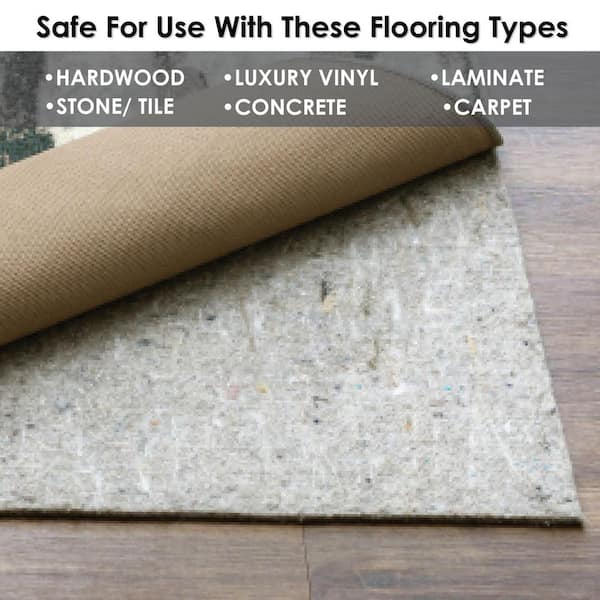 Home Decorators Collection Grey Rug Pad 5 ft. 4 in. x 8 ft. 4 in