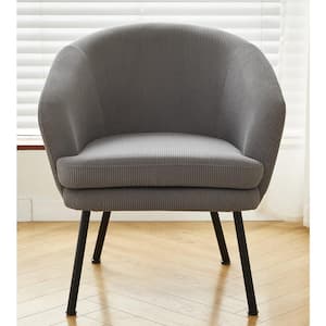 Comfor Grey Corduroy Arm Chair