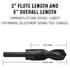 Drill America Reduced-Shank Drill Bit - High-Speed Steel 1-25/64" Size With Black Oxide Finish - View #9