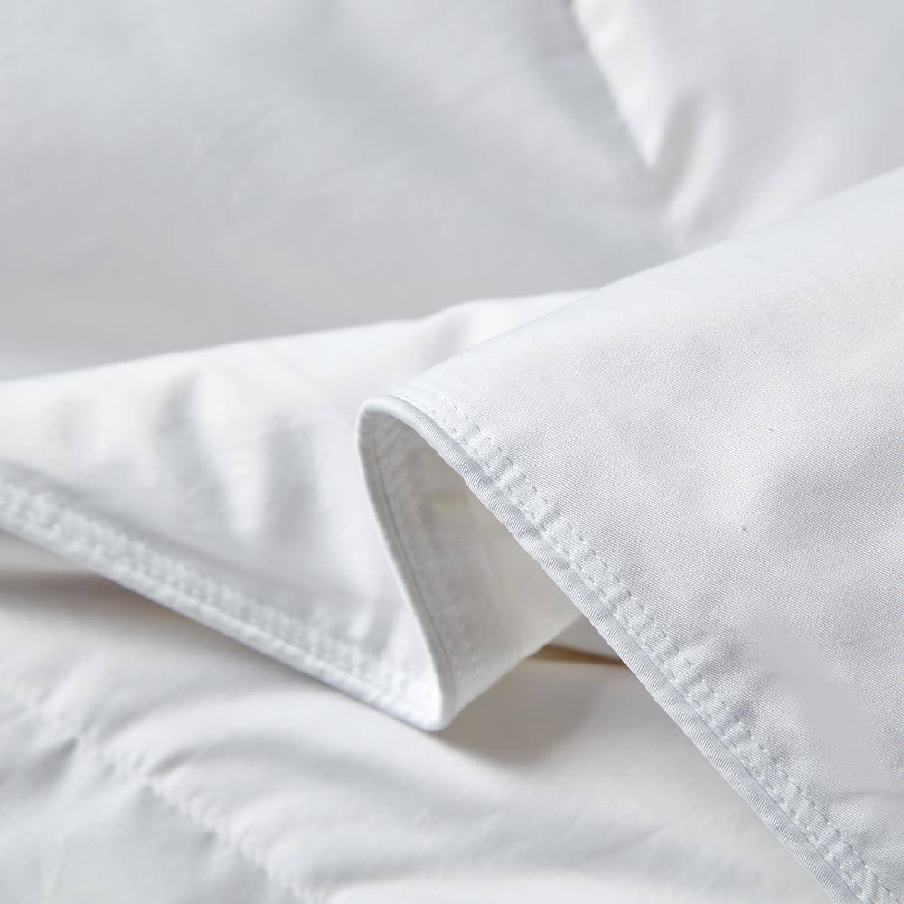 Twin White Cotton Down Reversible Bedspread