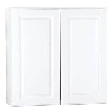 Hampton 30 in. W x 12 in. D x 30 in. H Assembled Wall Kitchen Cabinet in Satin White