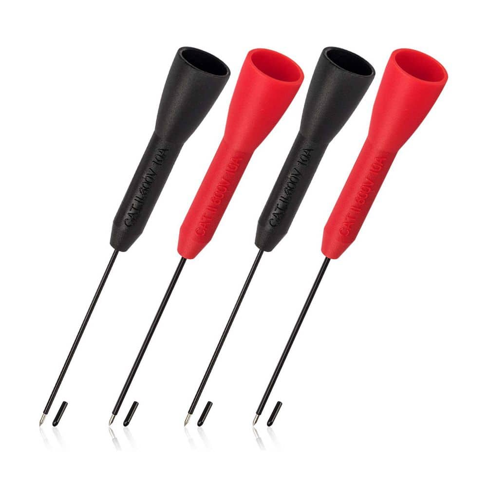 4-Piece 2mm Needle Test Probes CAT II 600-Volt 10 Amp Non-Destructive Multimeter Test Leads for Sensitive Testing price history on PriceWatchPro