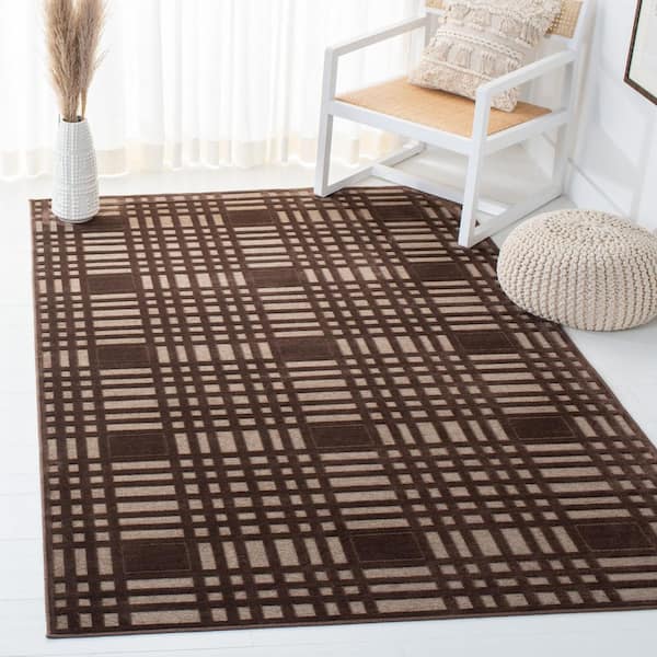 Paradise 8 ft. x 11 ft. Multi High-Low Geometric Area Rug